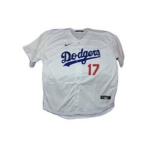 Shohei Ohtani #17 Los Angeles Dodgers MLB Nike Men's Jersey White Authentic XXXL